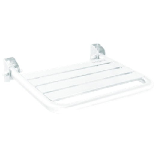 Asiento abatible pared INOX blanco