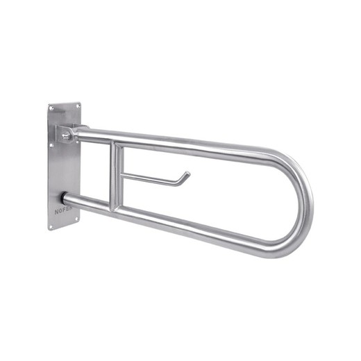 Barra abatible INOX 60 cm blanco