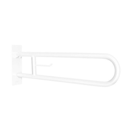 Barra abatible INOX 80 cm blanco