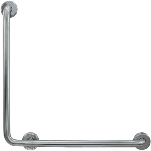 Barra fija INOX 90º ducha 600*600 brillo