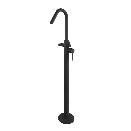 Columna monomando para bañera, negro mate , modelo Adagio