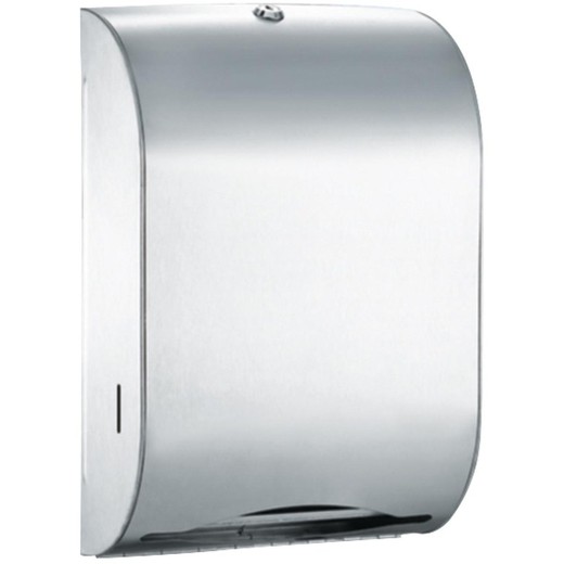 Dispensador papel toalla curvo INOX blanco