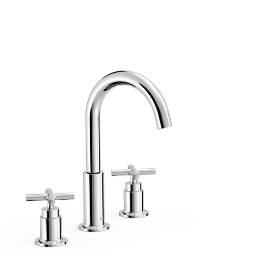 Grifo bimando de repisa para lavabo Mont Blanc