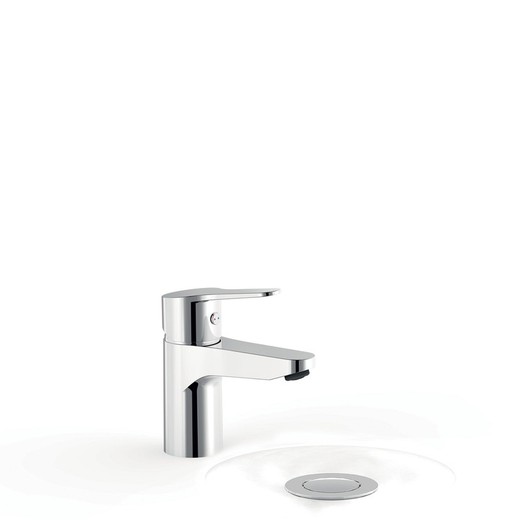 Grifo monomando para lavabo con válvula desagüe Click-Clack Base-Tres