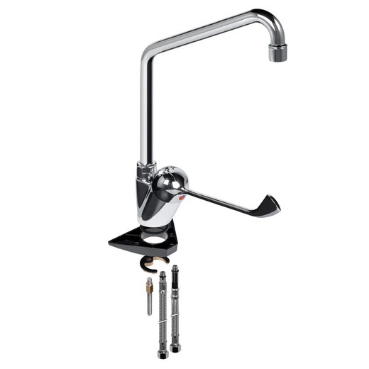 Monomando repisa caño alto 200 mm – maneta medical