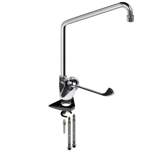 Monomando repisa caño alto 350 mm – maneta medical