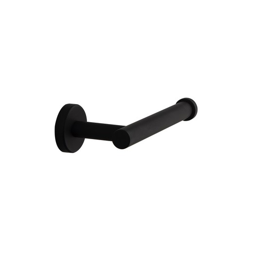 Portarrollos de pared para baño con sistema de instalación dual, Negro Mate