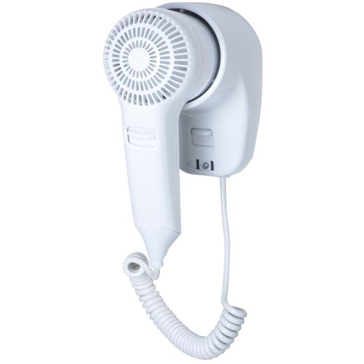 Secador de cabello mural 1200 W ABS blanco