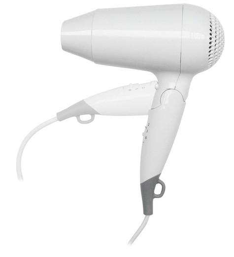 Secador de cabello plegable ABS blanco 1600 W