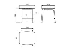 Taburete para baño — Suministros online SUMICK, S.L.