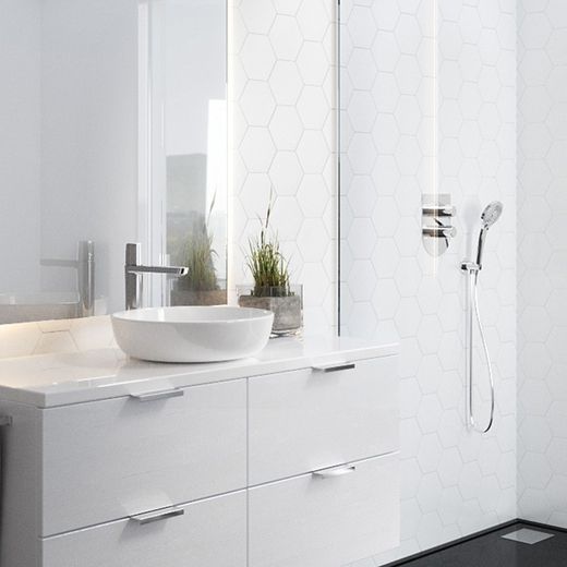Monomando de lavabo XL Tzar, cromado
