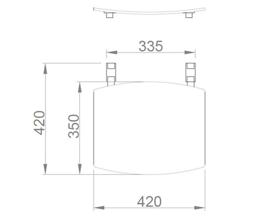 Asiento abatible para fijar a pared