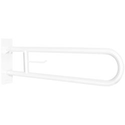 Barra abatible INOX 85 cm blanca