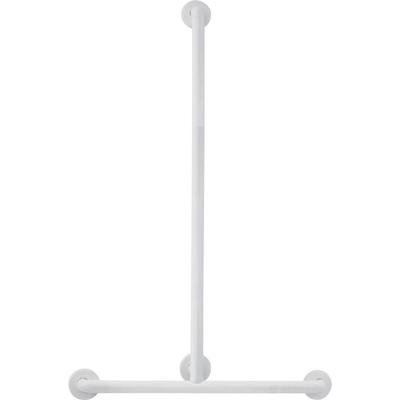 Barra de apoyo en T blanco