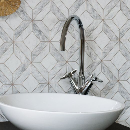 bimando de lavabo alto con caño giratorio 190mm, cromo, modelo Adagio