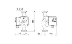 Bomba circuladora ACS UPS 25-60N 180