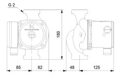 Bomba circuladora ACS UPS 32-80N 180