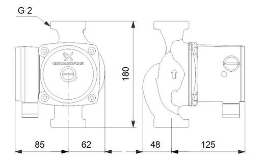 Bomba circuladora ACS UPS 32-80N 180