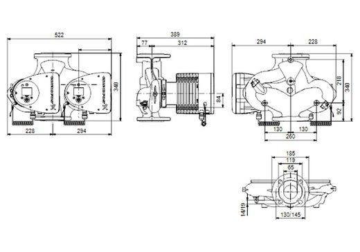 Bomba Magna3 50-120 F 280 1X230V PN6/10