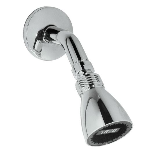 Brazo a pared con rociador de ducha orientable