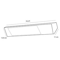 Calentador de pared por infrarrojos IR-A Low Glare