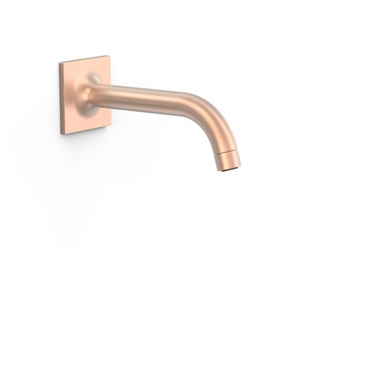 Caño fijo de pared con toma de agua a pared regulable en profundidad