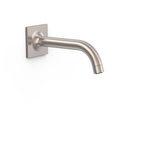 Caño fijo de pared con toma de agua a pared regulable en profundidad