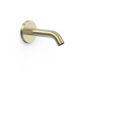 Caño fijo de pared con toma de agua a pared regulable en profundidad