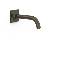 Caño fijo de pared con toma de agua a pared regulable en profundidad