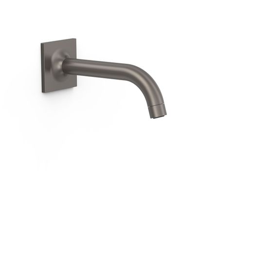 Caño fijo de pared con toma de agua a pared regulable en profundidad