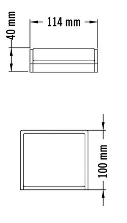 Cenicero de pared para exterior