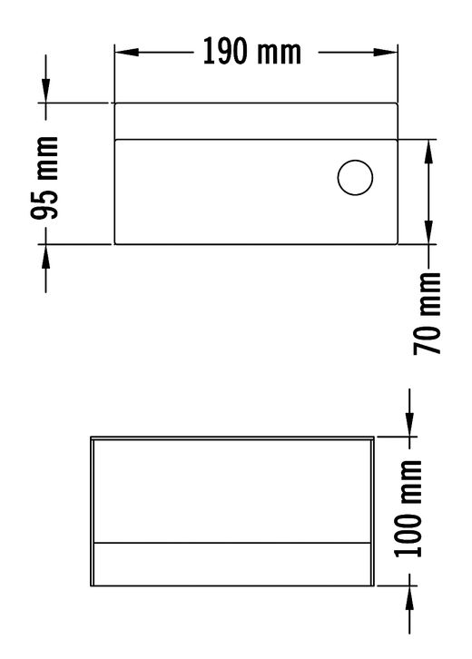Cenicero de pared para exterior