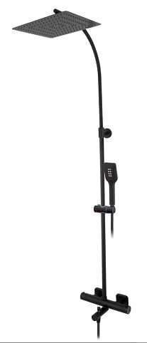 COLUMNA BAÑERA TUBO AJUSTABLE TERMOSTATICA