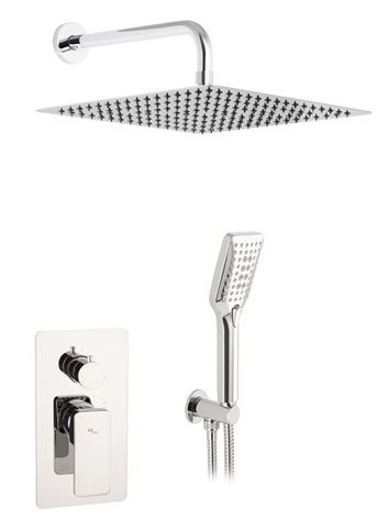 KIT EMPOTRADO DUCHA 2 SALIDAS MONOMANDO