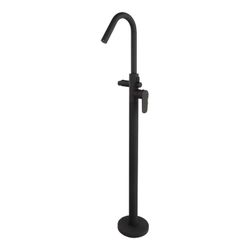 Columna monomando Alexia para bañera, negro mate
