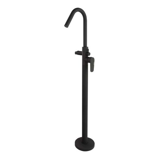 Columna monomando Alexia para bañera, negro mate