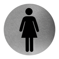 Señaletica de baño para mujeres