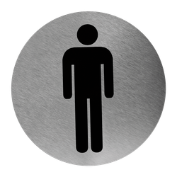 Señaletica de baño para hombres