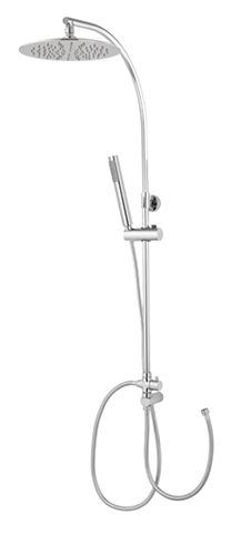 CONJUNTO COLUMNA CON ROCIADOR PLASTICO ABS 250 MM