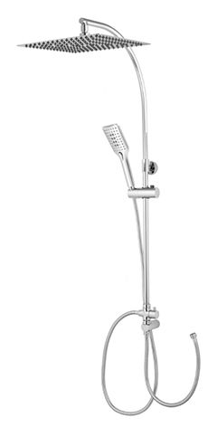 CONJUNTO COLUMNA CON ROCIADOR INOX 300X300MM