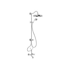 Conjunto de grifo bimando mural de 2 vías para bañera y ducha Tres-Clasic