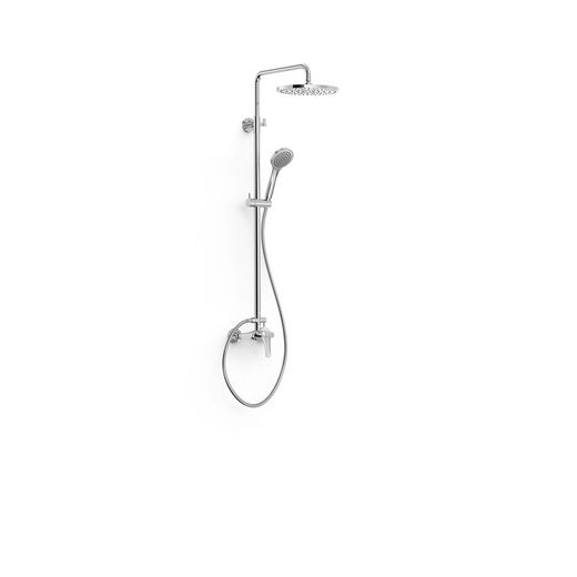 Conjunto de grifo monomando mural de 2 vías para ducha Base-Tres Plus