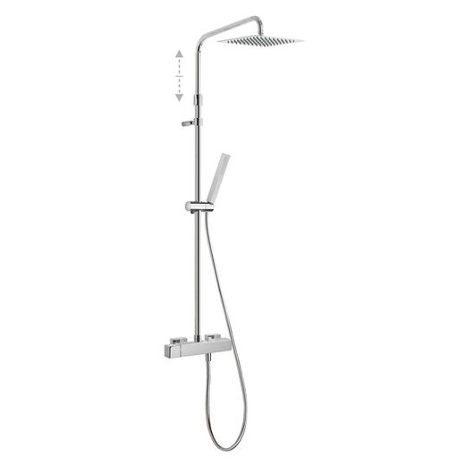 Conjunto de grifo monomando mural de 2 vías para ducha Cuadro