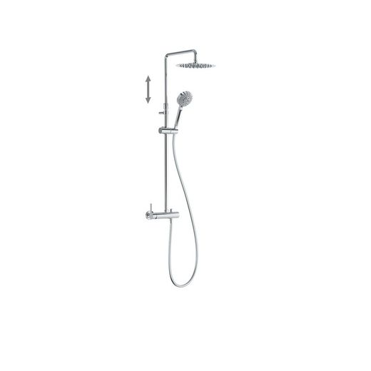 Conjunto de grifo monomando mural de 2 vías para ducha Lex-Alp