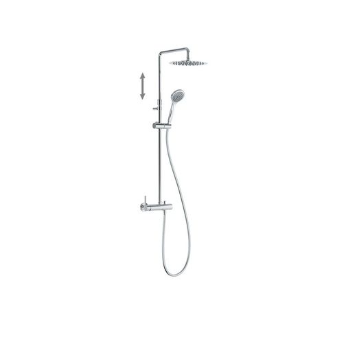Conjunto de grifo monomando mural de 2 vías para ducha Lex-Alp