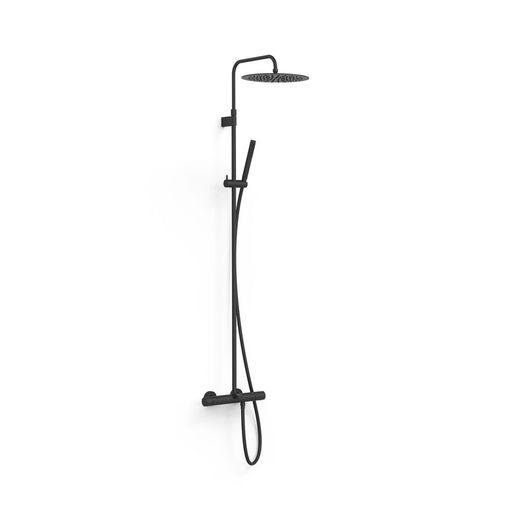 Conjunto de grifo termostático mural Over-wall de 3 vías para bañera y ducha Study Exclusive