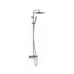 Conjunto de grifo termostático mural Over‑wall de 3 vías para bañera y ducha