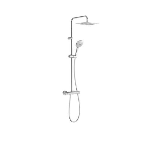 Conjunto grifo termostático mural ducha