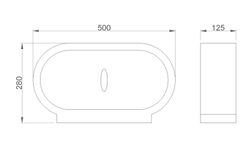 Dispensador de papel ABS blanco