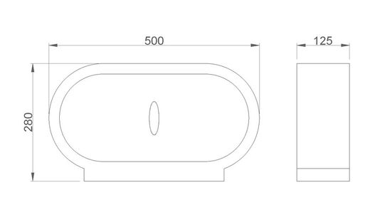 Dispensador de papel ABS blanco